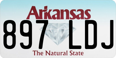 AR license plate 897LDJ