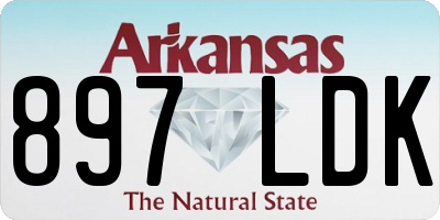 AR license plate 897LDK