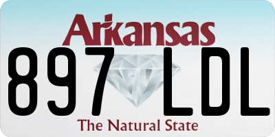 AR license plate 897LDL
