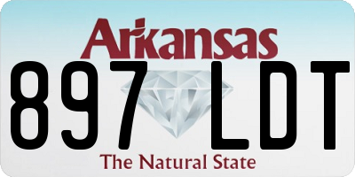 AR license plate 897LDT