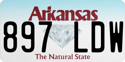 AR license plate 897LDW
