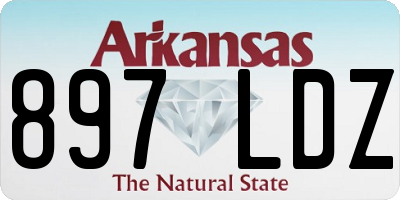 AR license plate 897LDZ