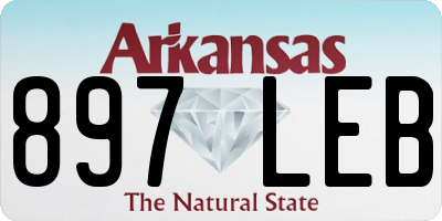 AR license plate 897LEB
