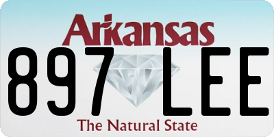 AR license plate 897LEE