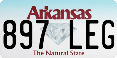 AR license plate 897LEG