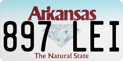AR license plate 897LEI