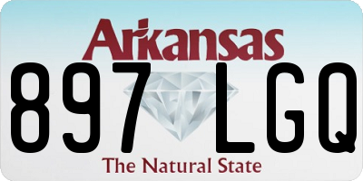 AR license plate 897LGQ