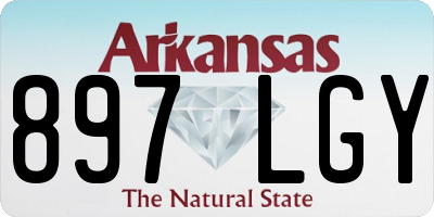 AR license plate 897LGY