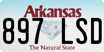 AR license plate 897LSD