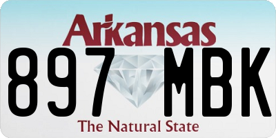 AR license plate 897MBK
