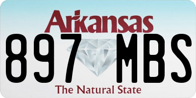 AR license plate 897MBS
