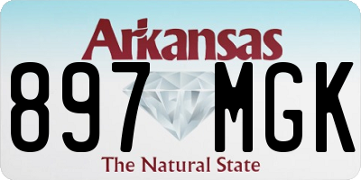 AR license plate 897MGK
