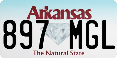 AR license plate 897MGL