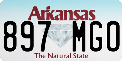 AR license plate 897MGO