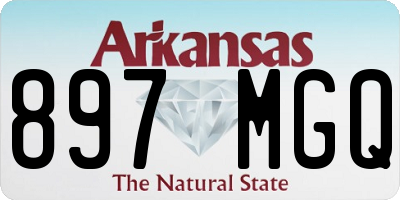 AR license plate 897MGQ