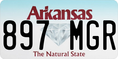 AR license plate 897MGR