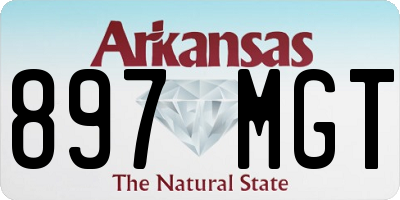 AR license plate 897MGT