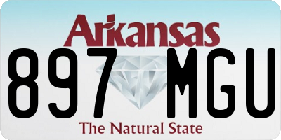 AR license plate 897MGU