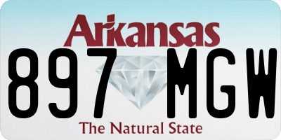 AR license plate 897MGW