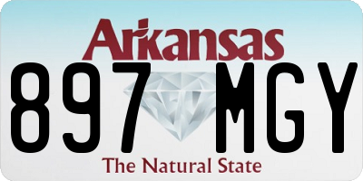 AR license plate 897MGY