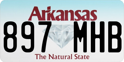 AR license plate 897MHB
