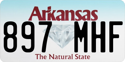 AR license plate 897MHF