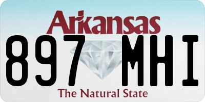 AR license plate 897MHI