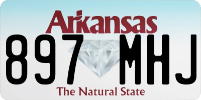 AR license plate 897MHJ