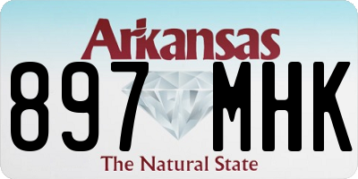 AR license plate 897MHK
