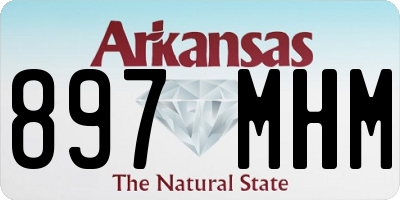 AR license plate 897MHM