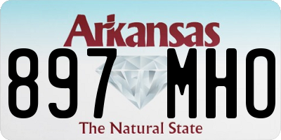 AR license plate 897MHO