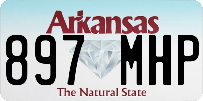 AR license plate 897MHP