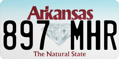AR license plate 897MHR
