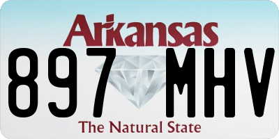 AR license plate 897MHV