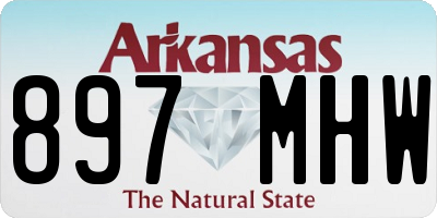AR license plate 897MHW