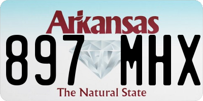 AR license plate 897MHX