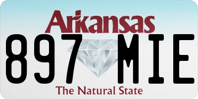 AR license plate 897MIE