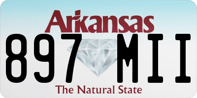AR license plate 897MII