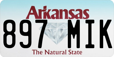 AR license plate 897MIK
