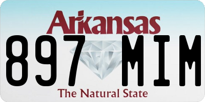 AR license plate 897MIM