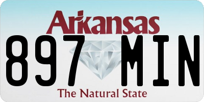 AR license plate 897MIN