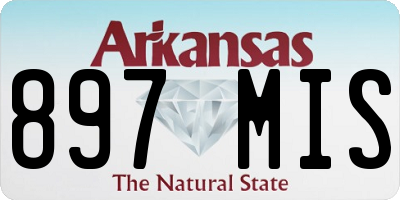 AR license plate 897MIS