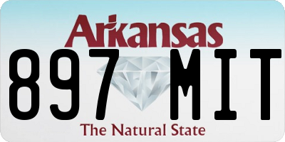 AR license plate 897MIT