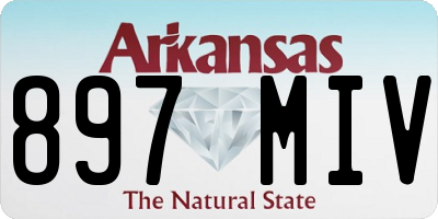 AR license plate 897MIV