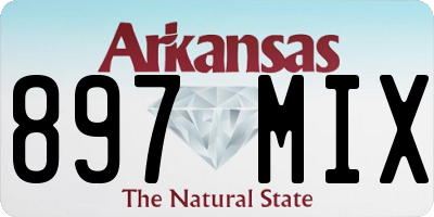 AR license plate 897MIX
