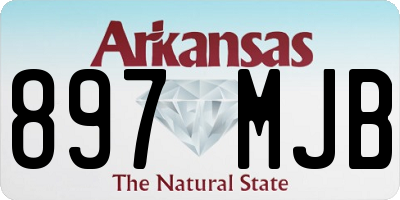 AR license plate 897MJB