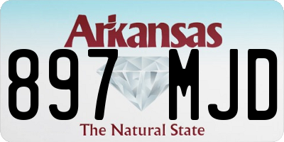 AR license plate 897MJD