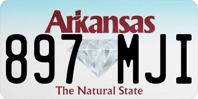 AR license plate 897MJI
