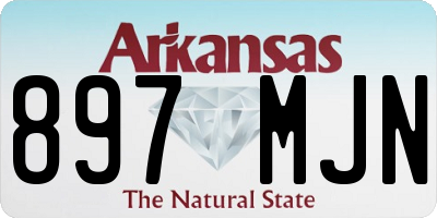 AR license plate 897MJN