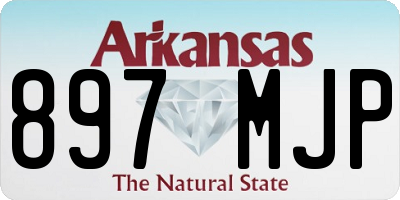 AR license plate 897MJP